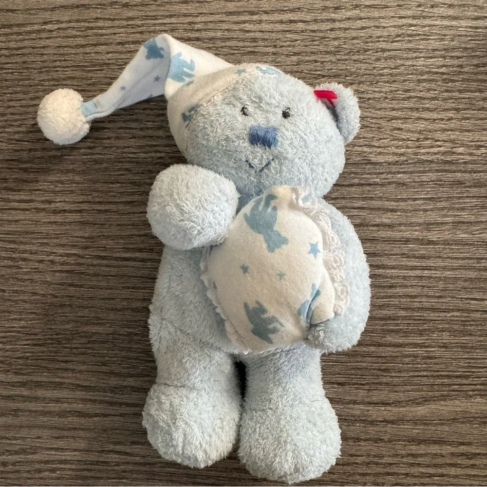 TY Beanie BABY BOY the Bear with PJ hat & Pillow 6.5”  2006 - Picture 3 of 9